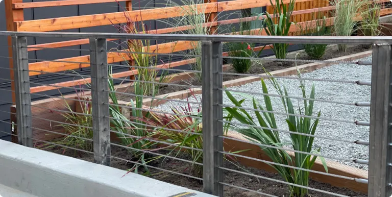 Installed fence