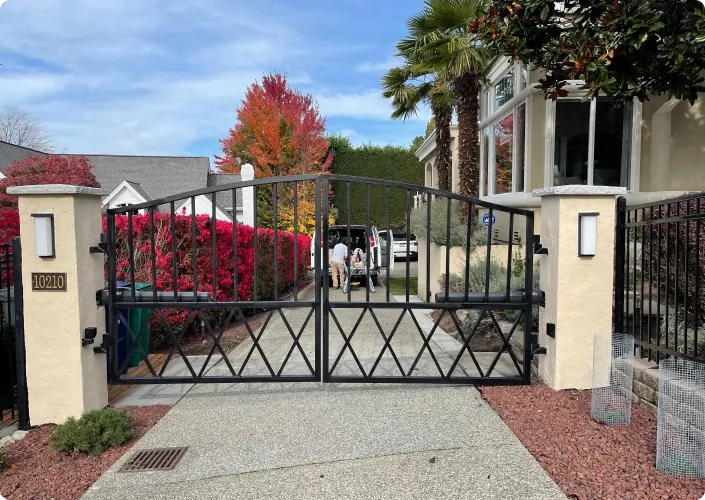 Forged metal railing